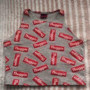 Married To the Mob ‘Thuggin’ All Over Crop Top